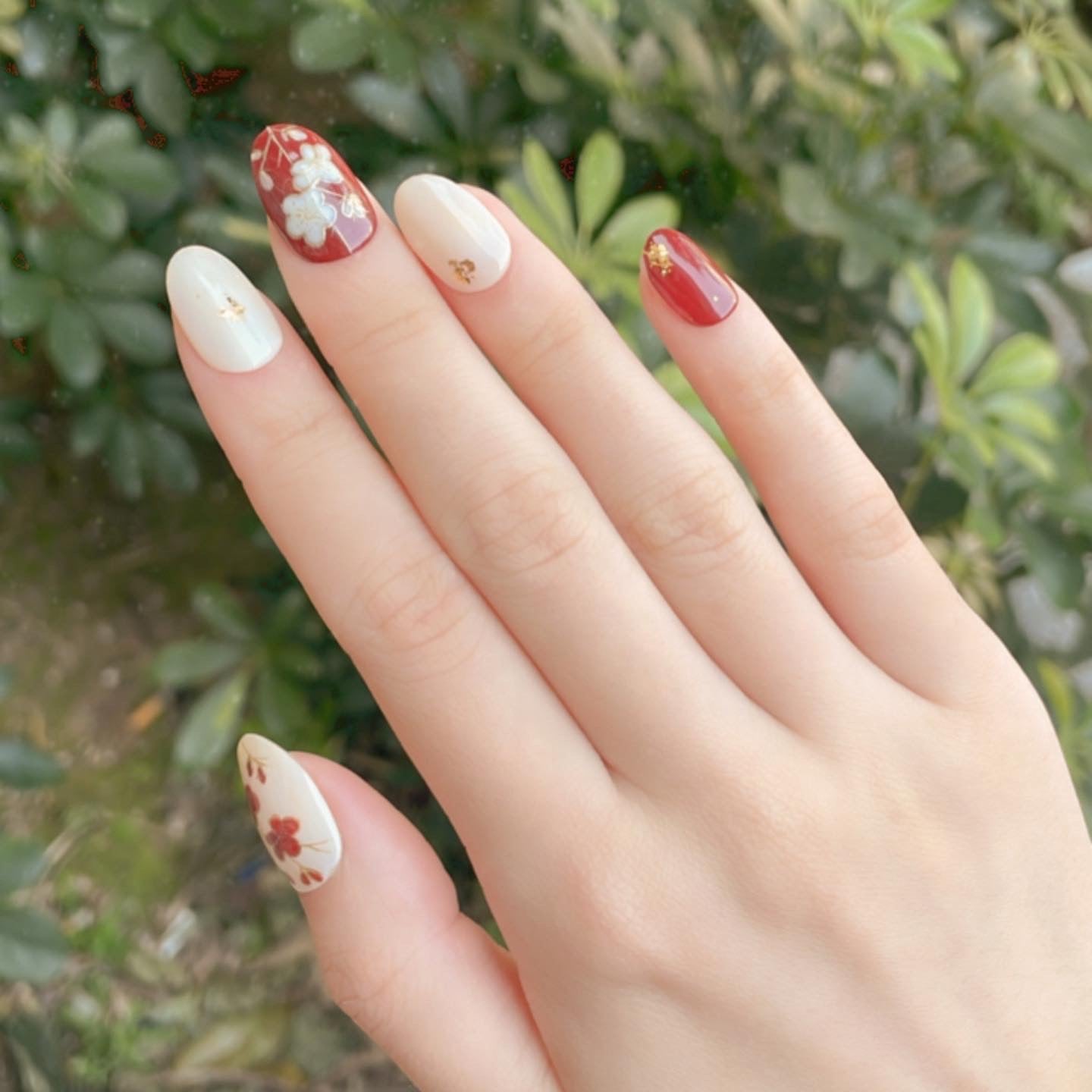 新年系列。梅花 (可重用)