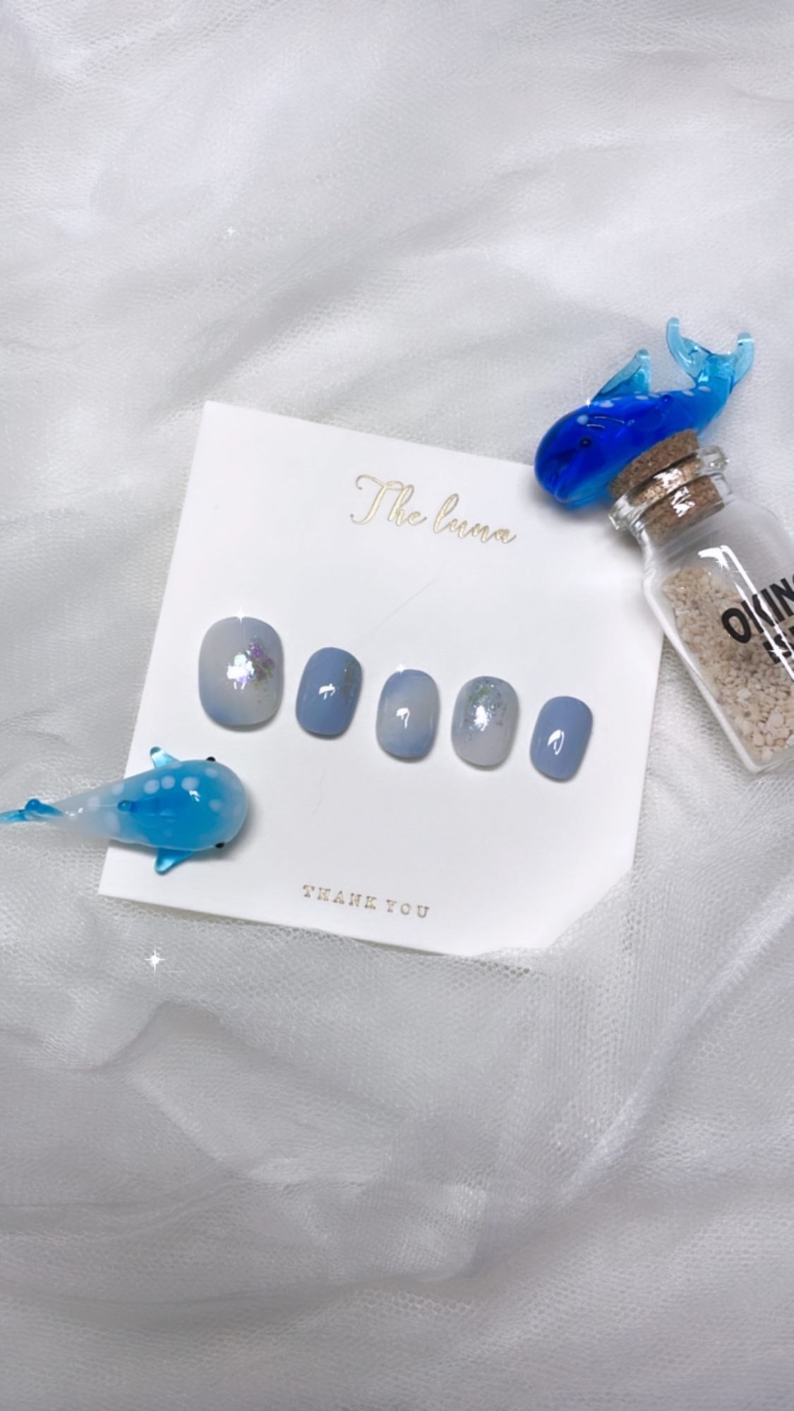 暈染閃片甲片(可重用)