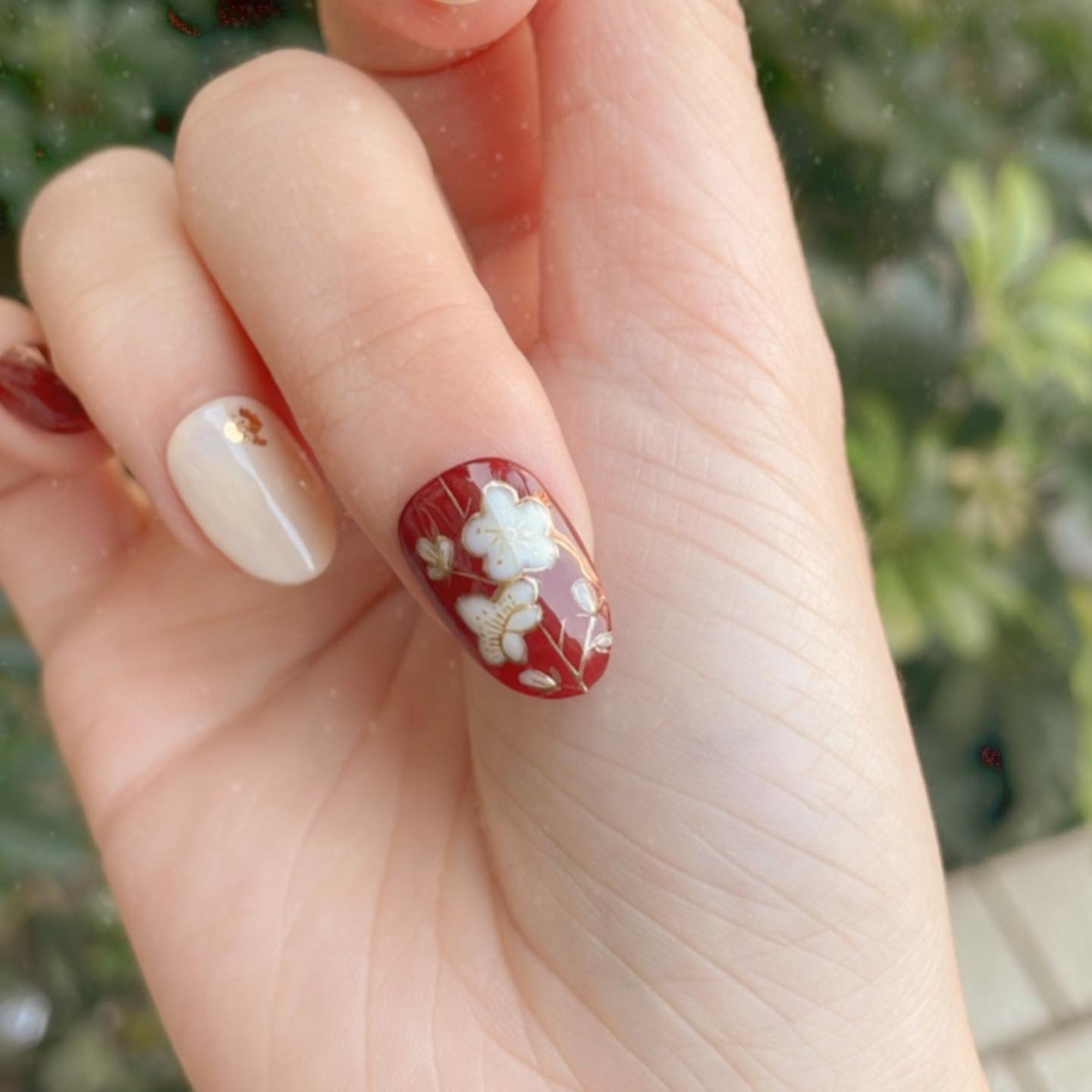 新年系列。梅花 (可重用)