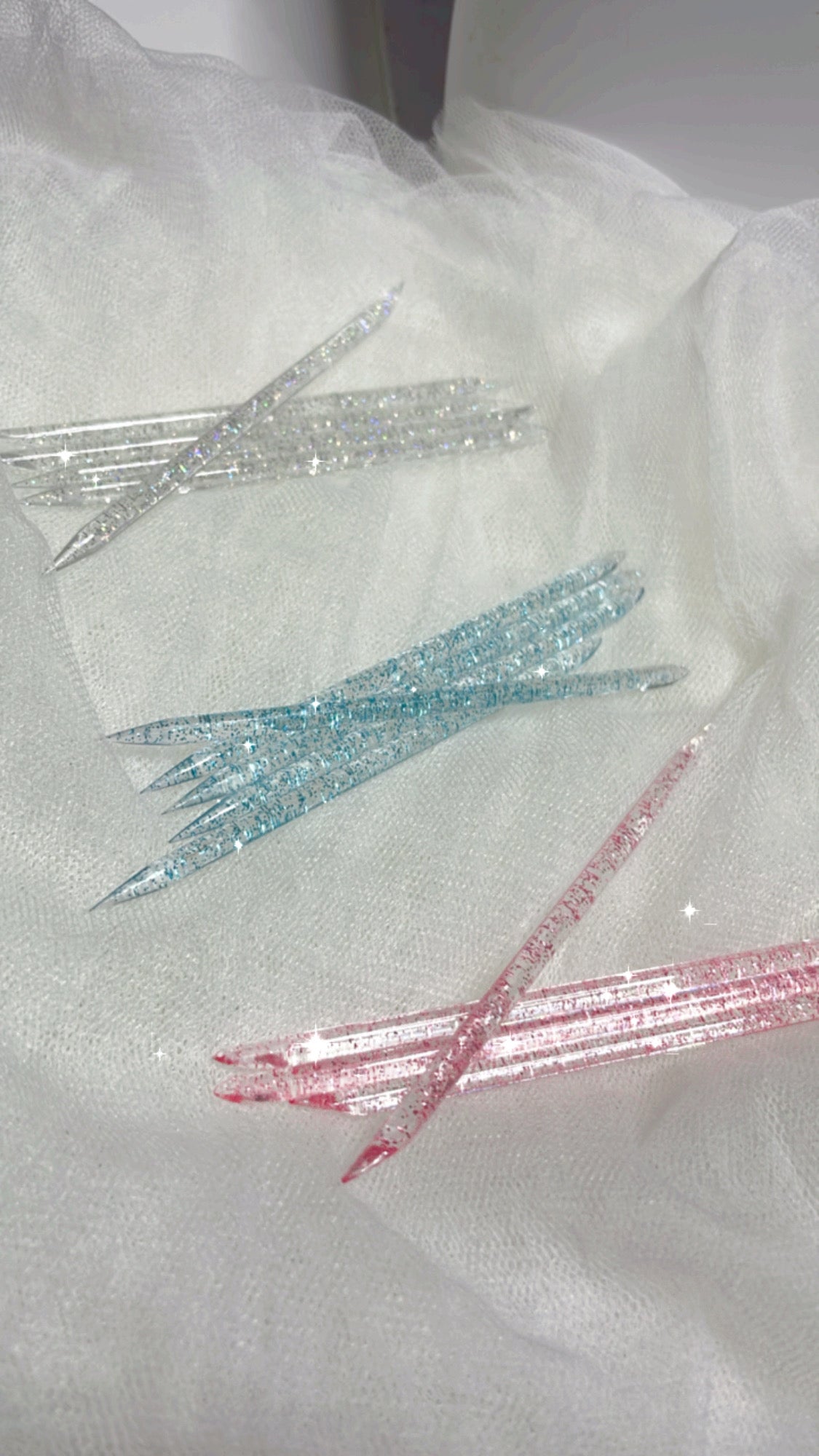 水晶剷支3支 （每款顏色一支）