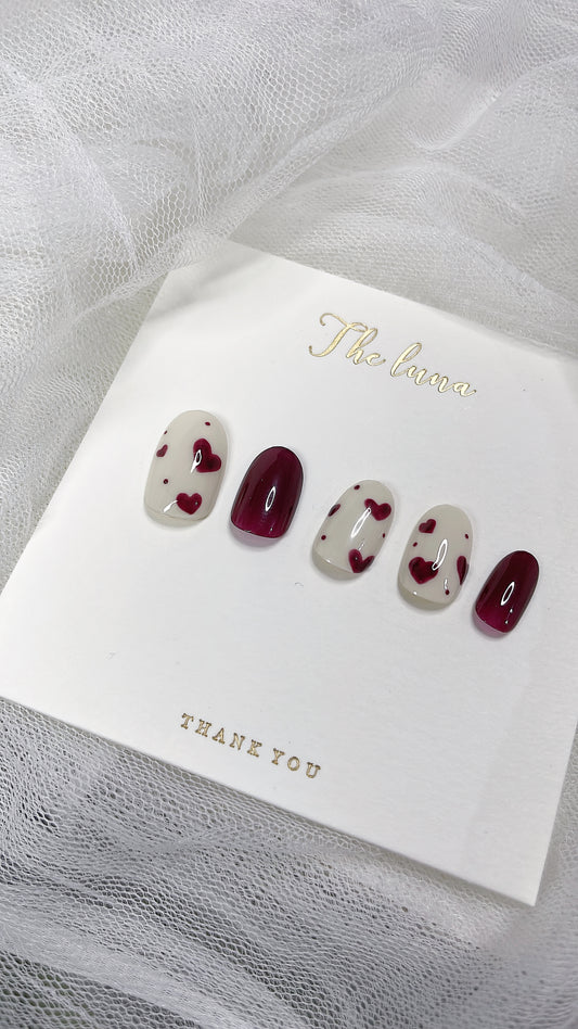 酒紅❤️心醉🍷(可重用)